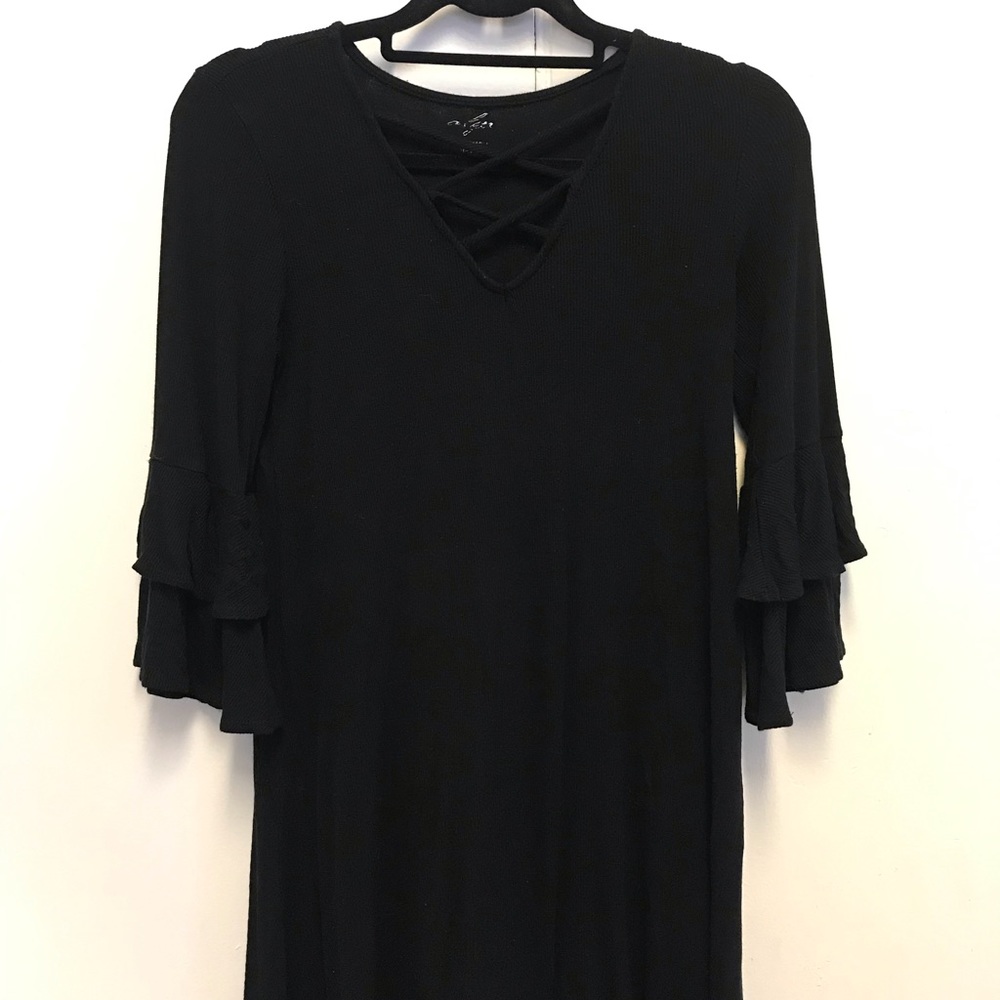 Bell Sleeve Black dress